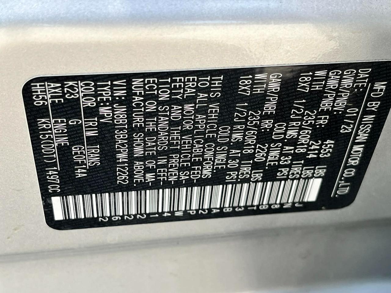 Nissan Rogue SV 2023