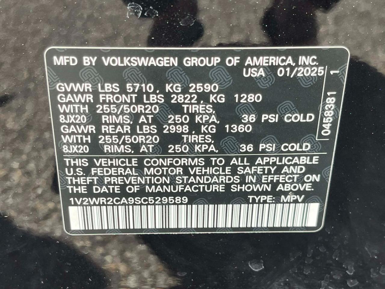 Volkswagen Atlas SE w/Technology 2025