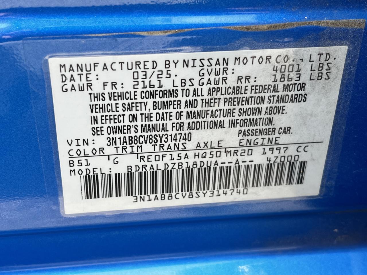 Nissan Sentra SV 2025
