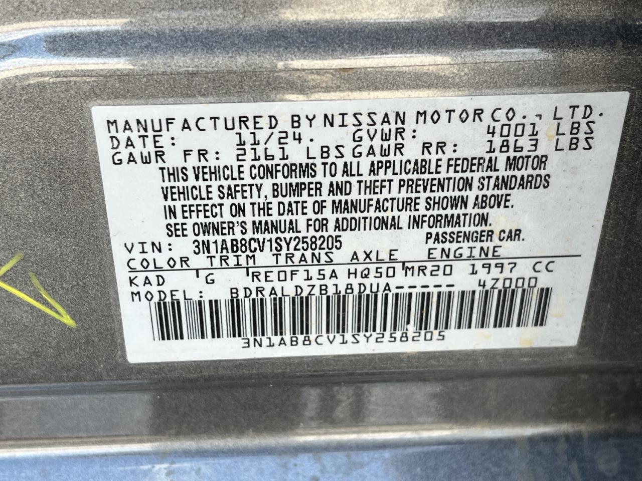 Nissan Sentra SV 2025