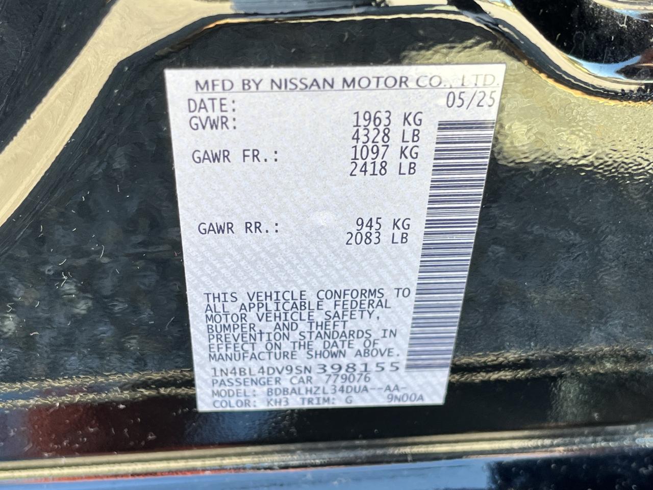 Nissan Altima 2.5 SV 2025