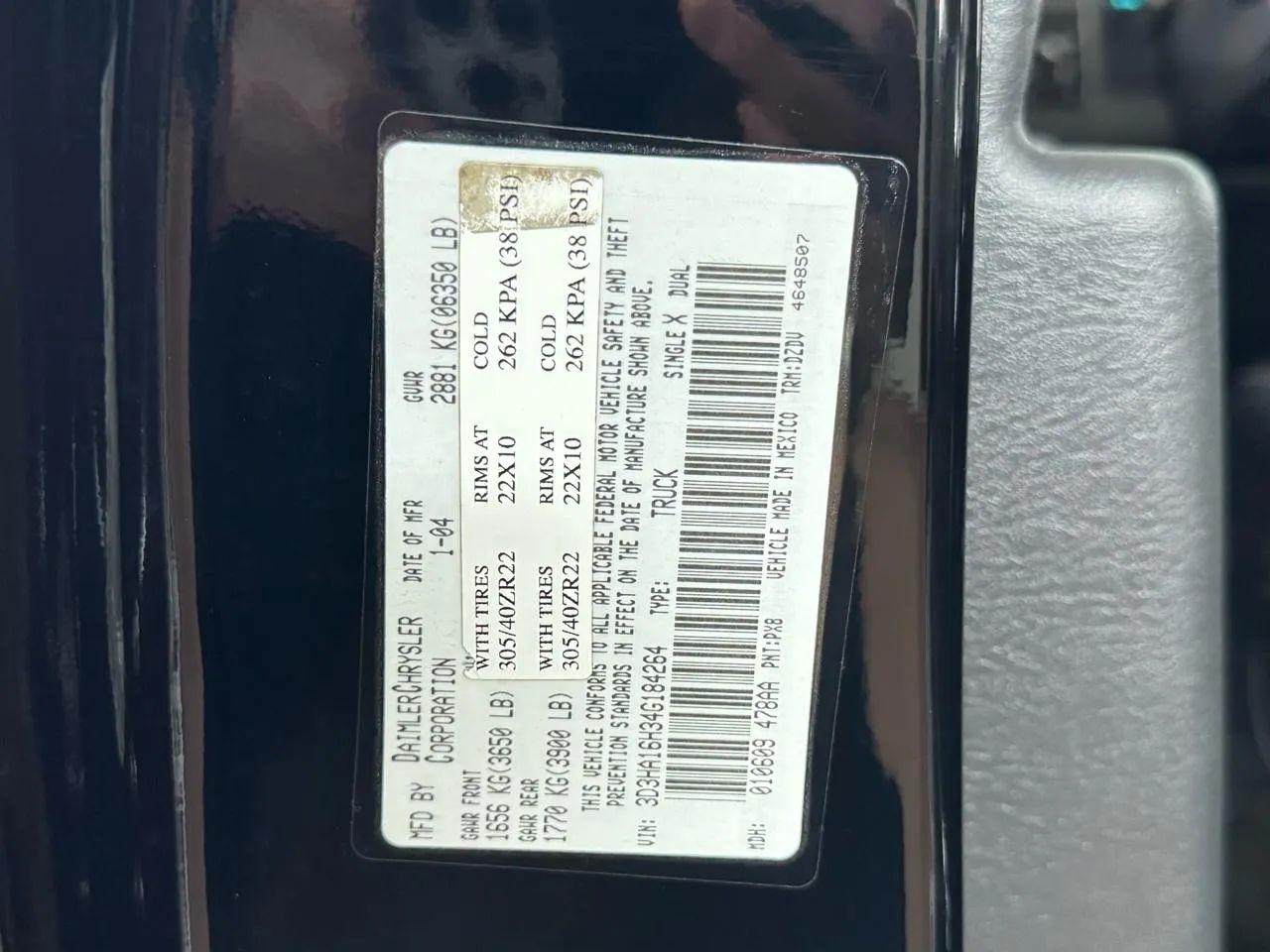 Dodge Ram 1500 SRT-10 2WD 2004