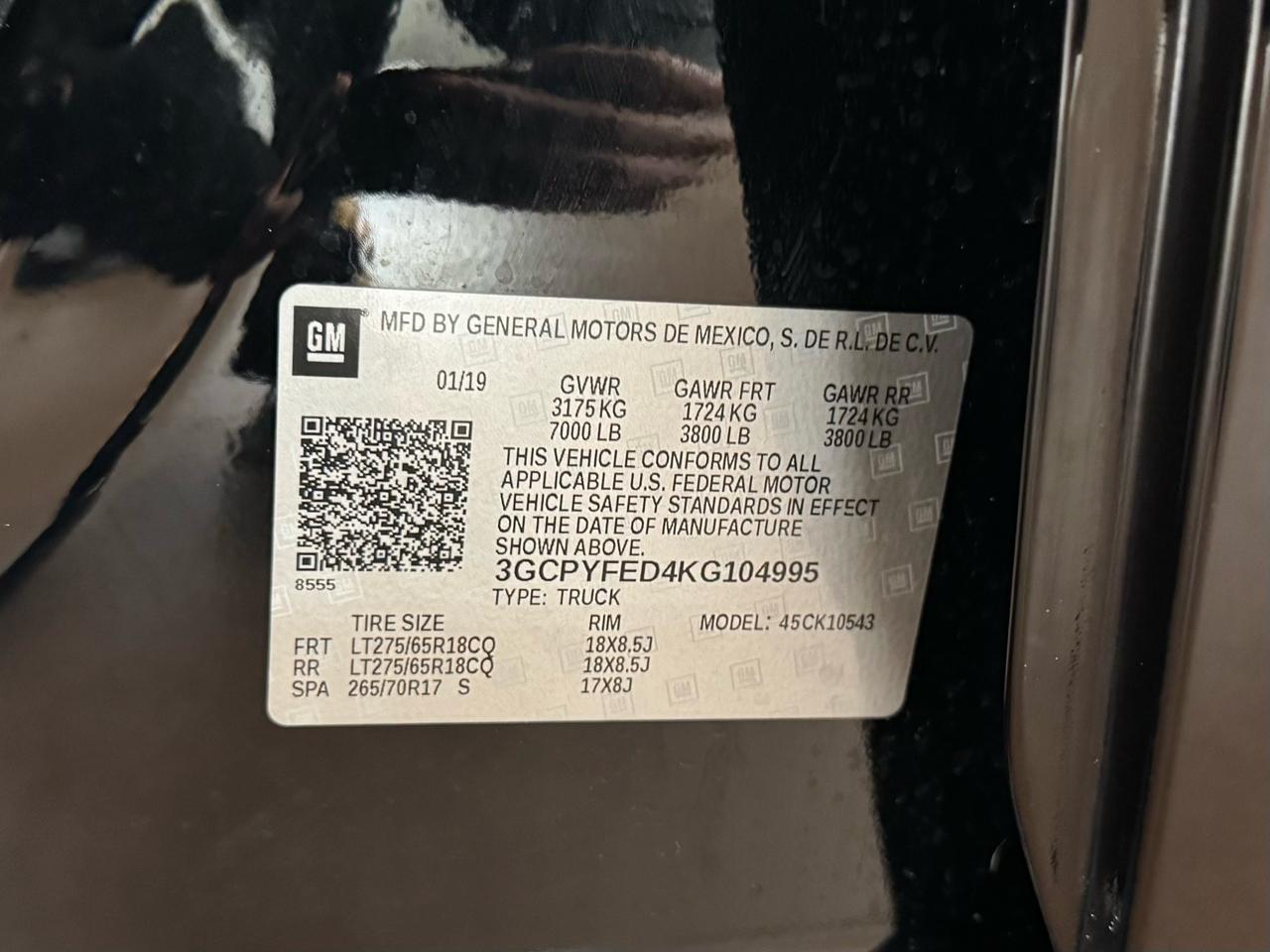 Chevrolet Silverado 1500 LT Trail Boss Crew Cab 4WD 2019