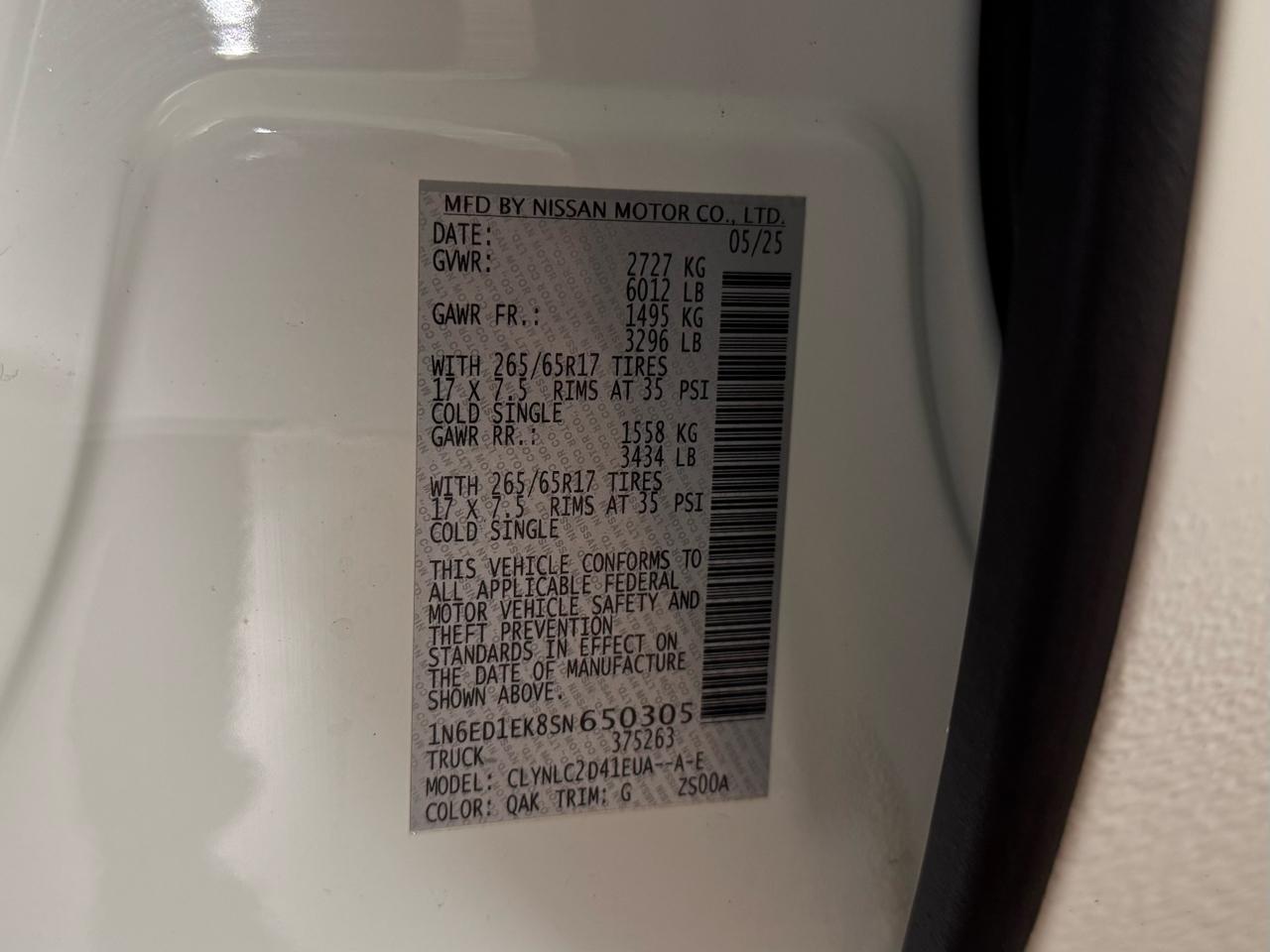 Nissan Frontier  2025