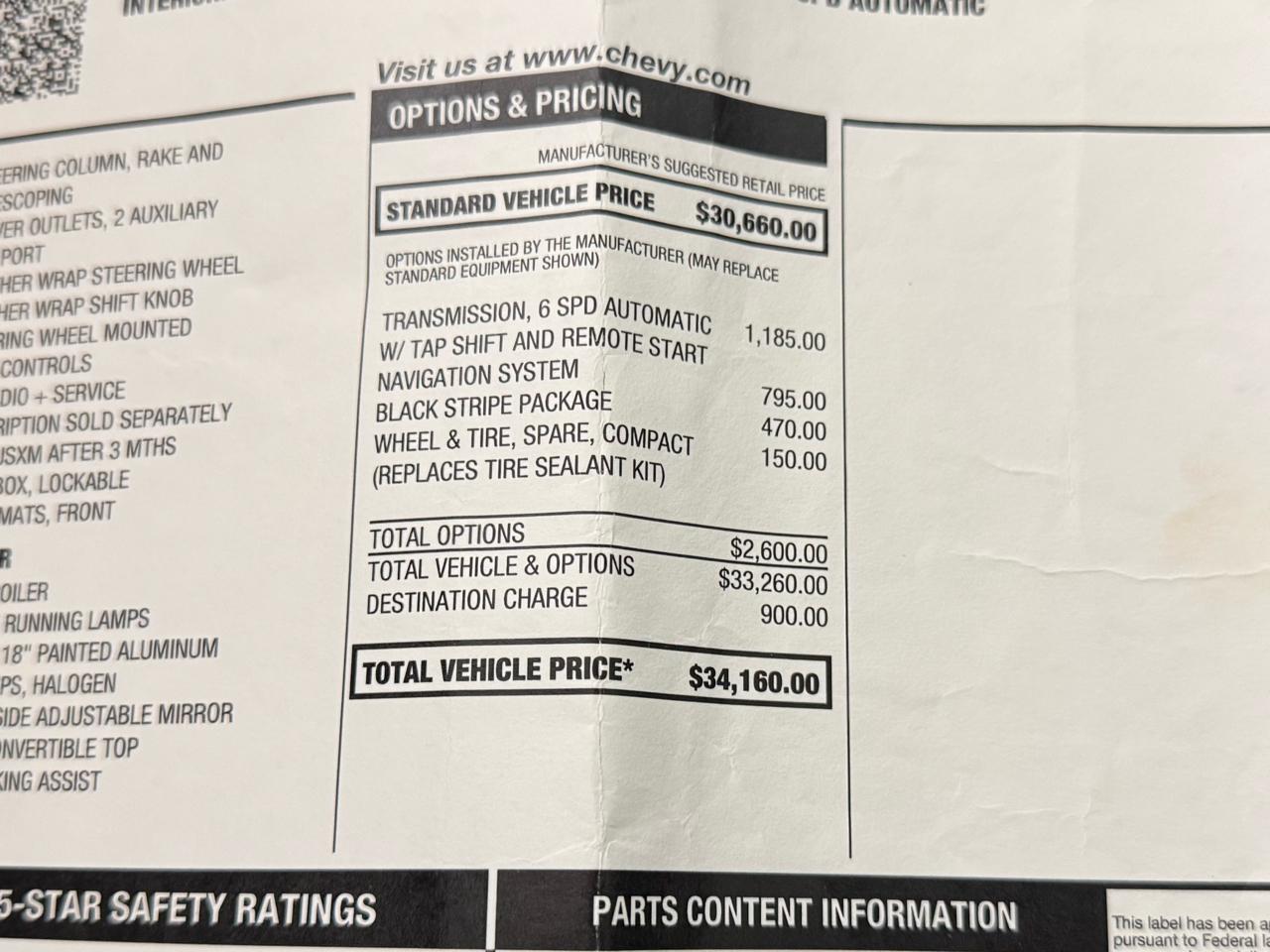 Chevrolet Camaro Convertible 1LT 2013