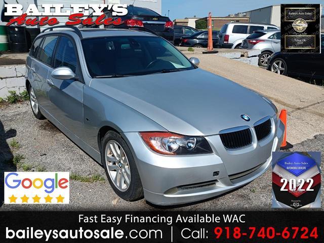 Silver 2007 BMW 3 Series Wagon Rear-Wheel Drive Automatic