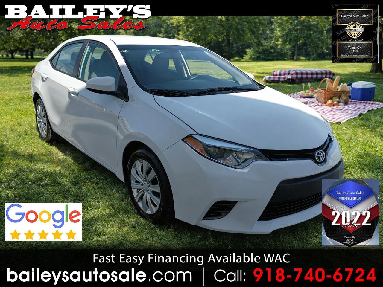 2016 Toyota Corolla LE CVT