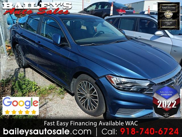 Blue 2019 Volkswagen Jetta Sedan Front-Wheel Drive Automatic
