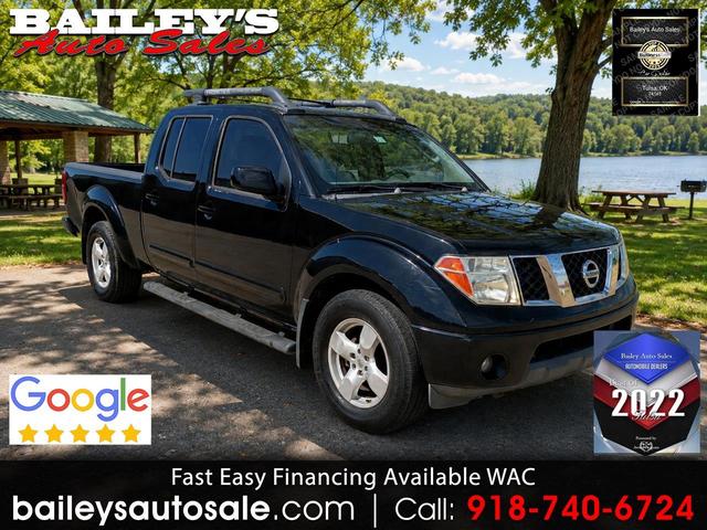 Black 2007 Nissan Frontier Pickup Truck Four-Wheel Drive Automatic