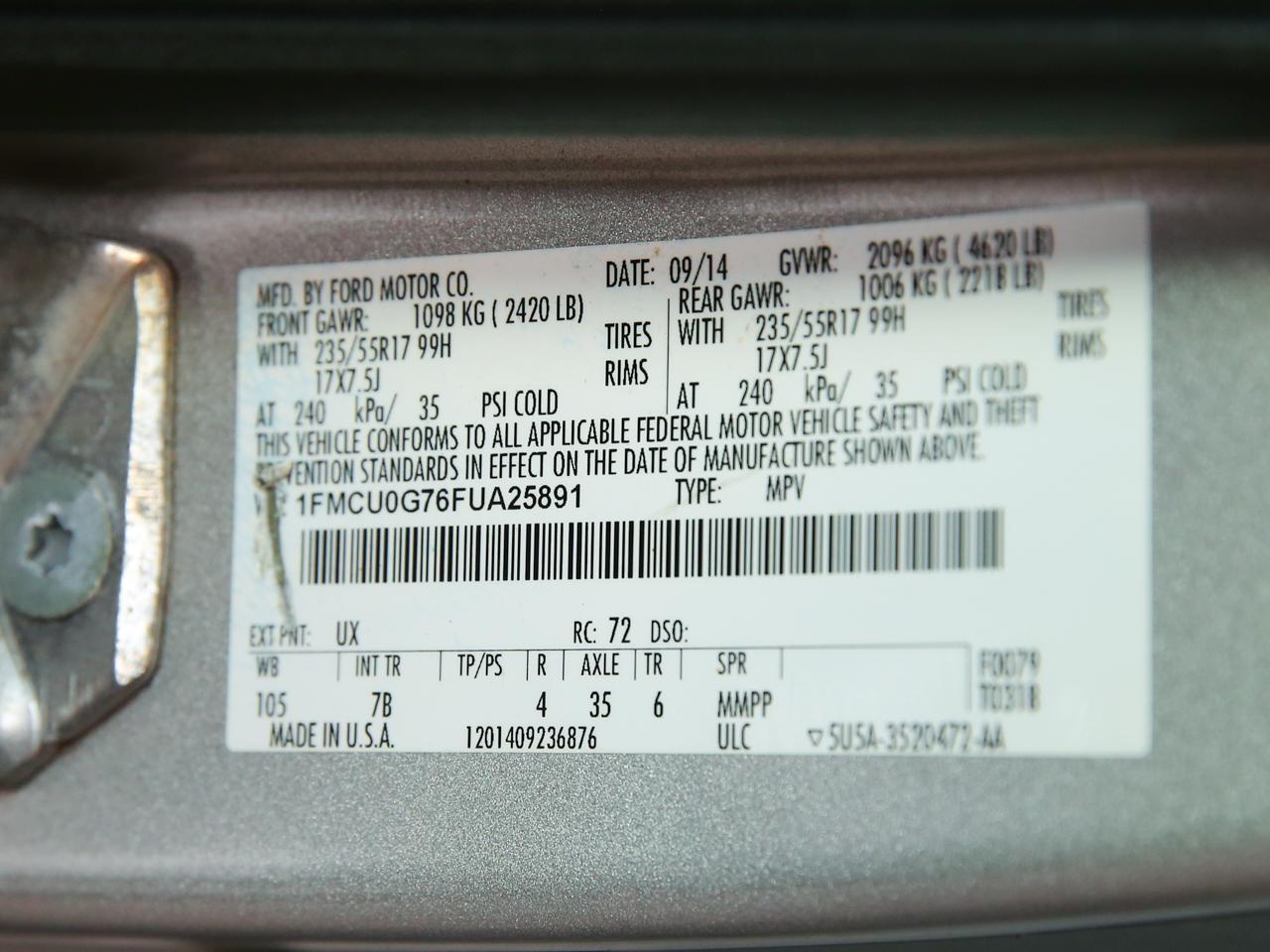 Ford Escape SE 2015