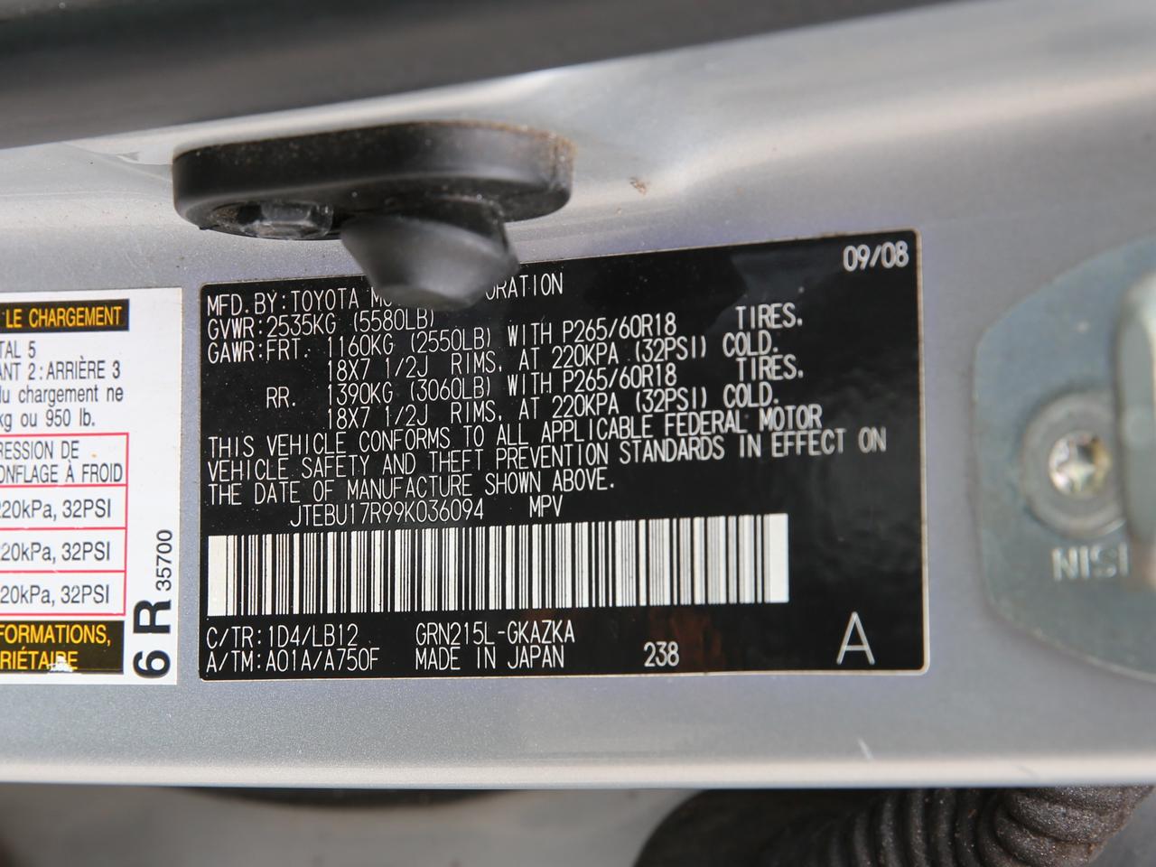 Toyota 4Runner Limited 4WD 2009