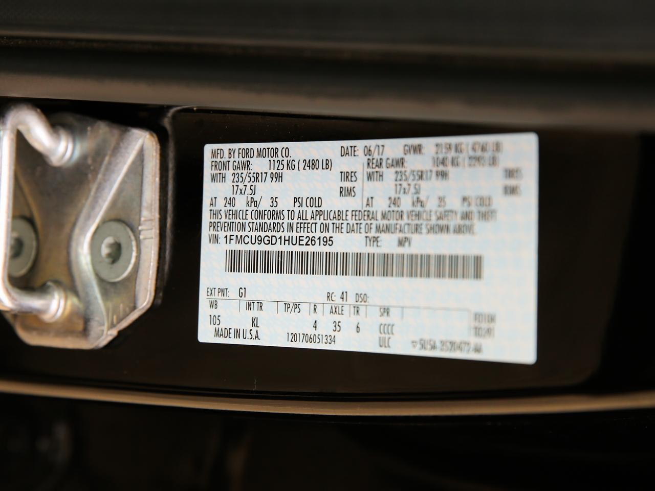 Ford Escape SE 4WD 2017