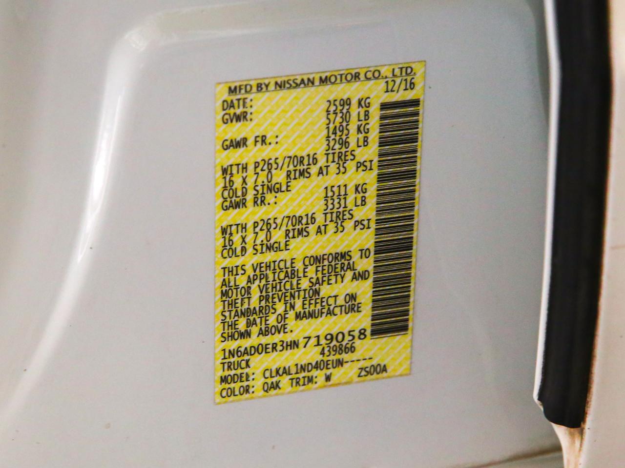 Nissan Frontier  2017