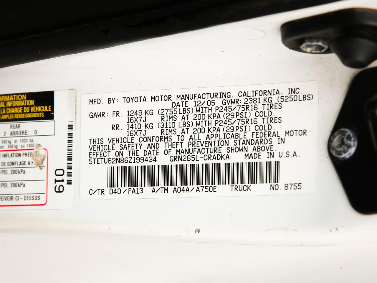 Toyota Tacoma  2006