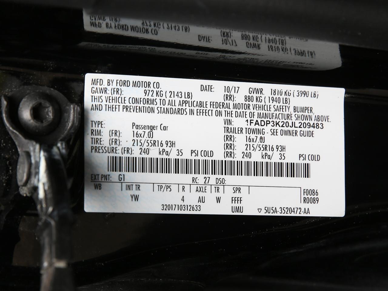 Ford Focus SE Hatch 2018