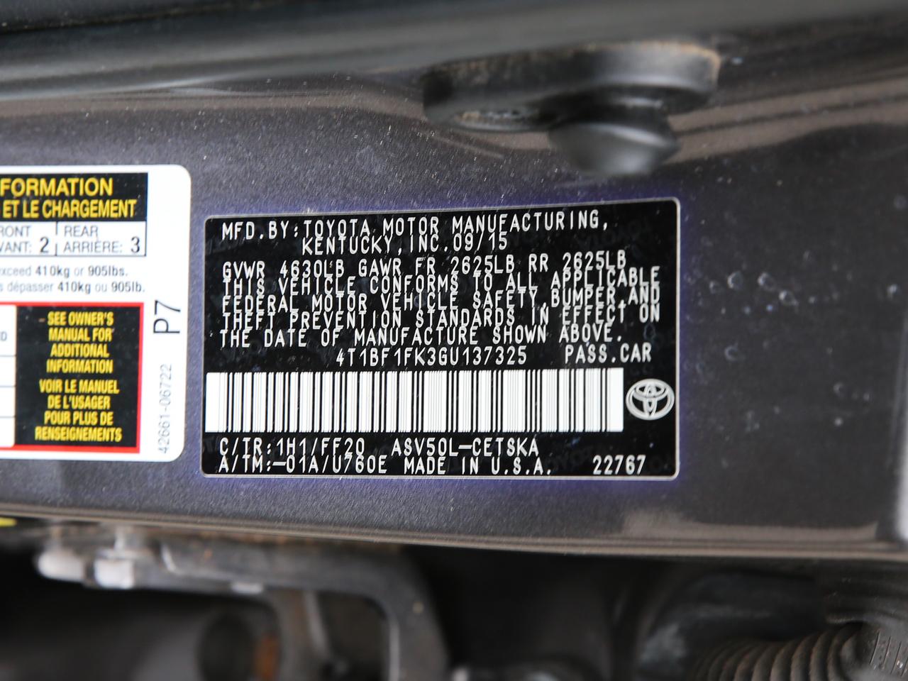 Toyota Camry  2016