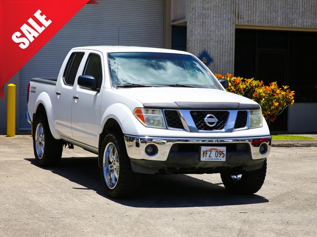 Cloud White 2008 Nissan Frontier Pickup Truck Four-Wheel Drive Automatic