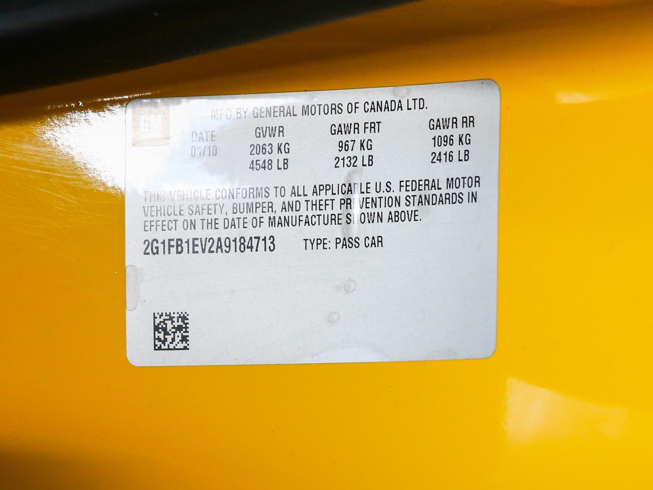 Chevrolet Camaro LT Coupe 2010