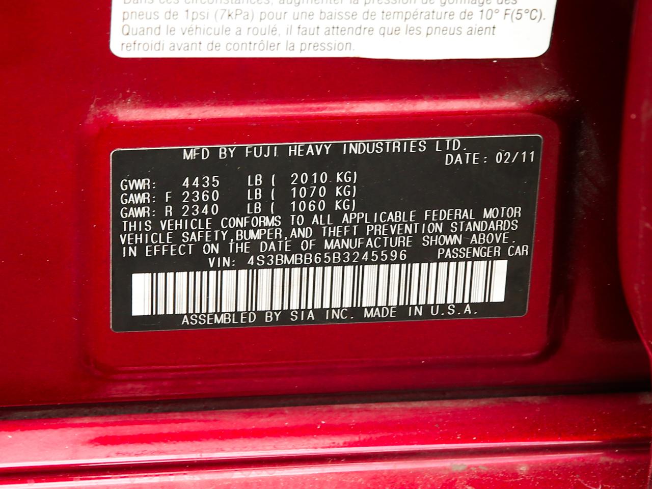 Subaru Legacy  2011