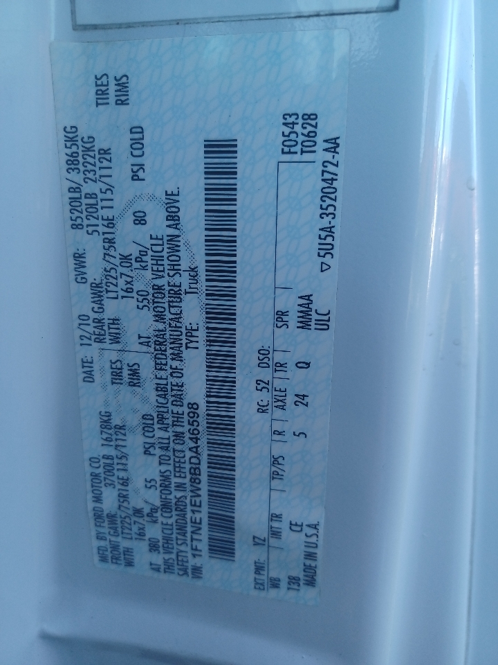 Ford Econoline E-150 2011