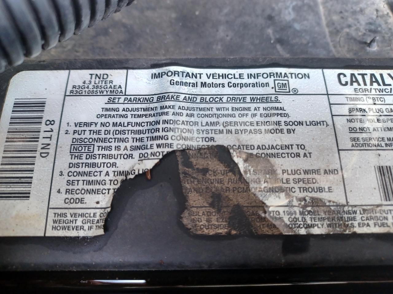 Chevrolet Sport Van G20 1994