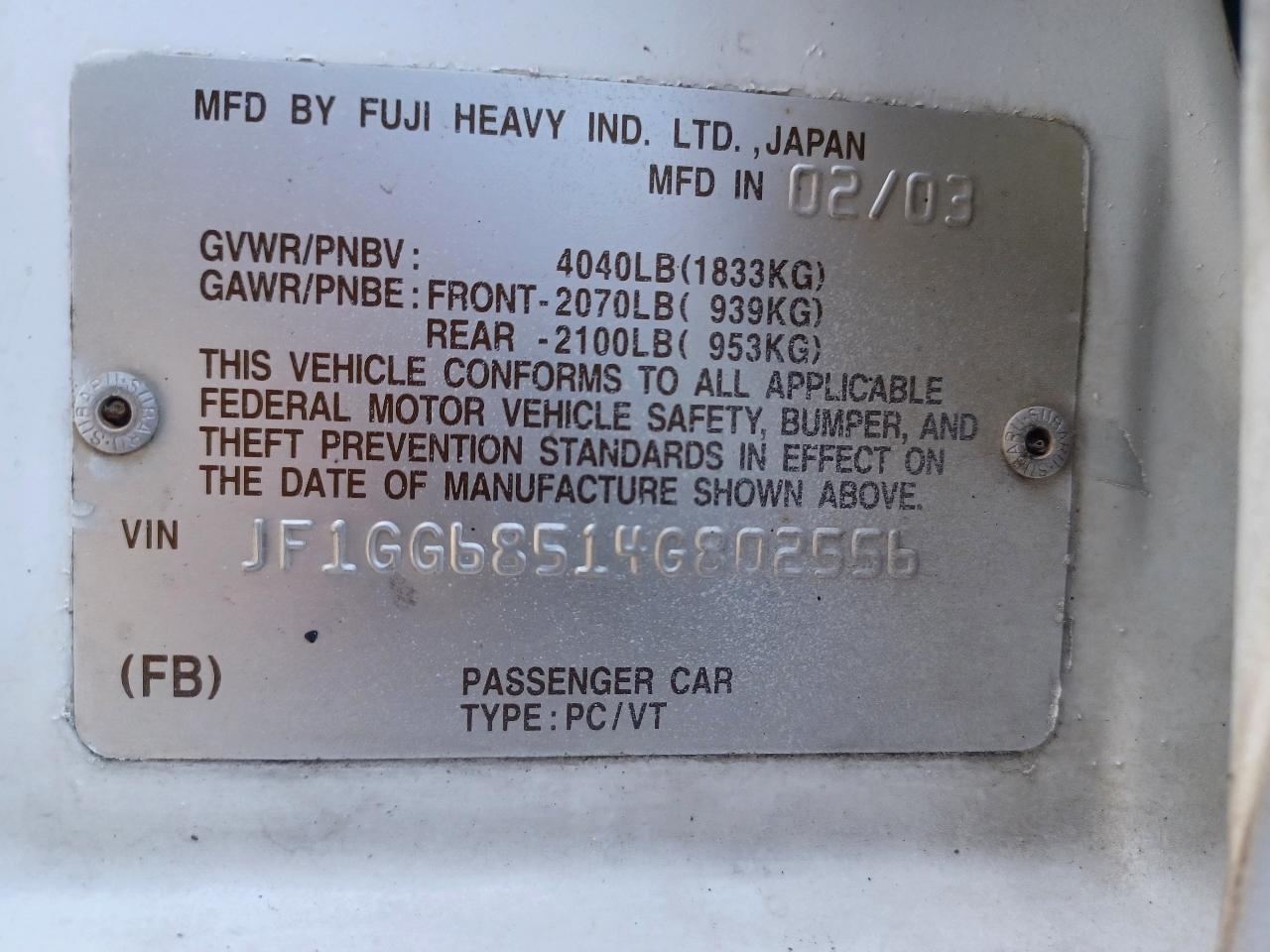 Subaru Outback  2004