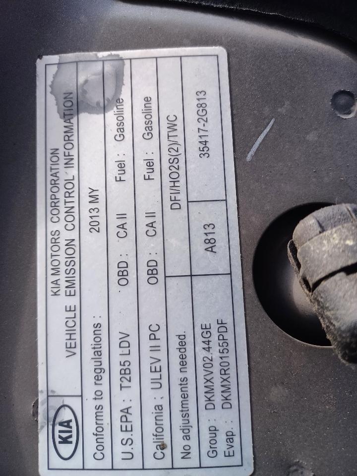 Kia Optima LX MT 2013