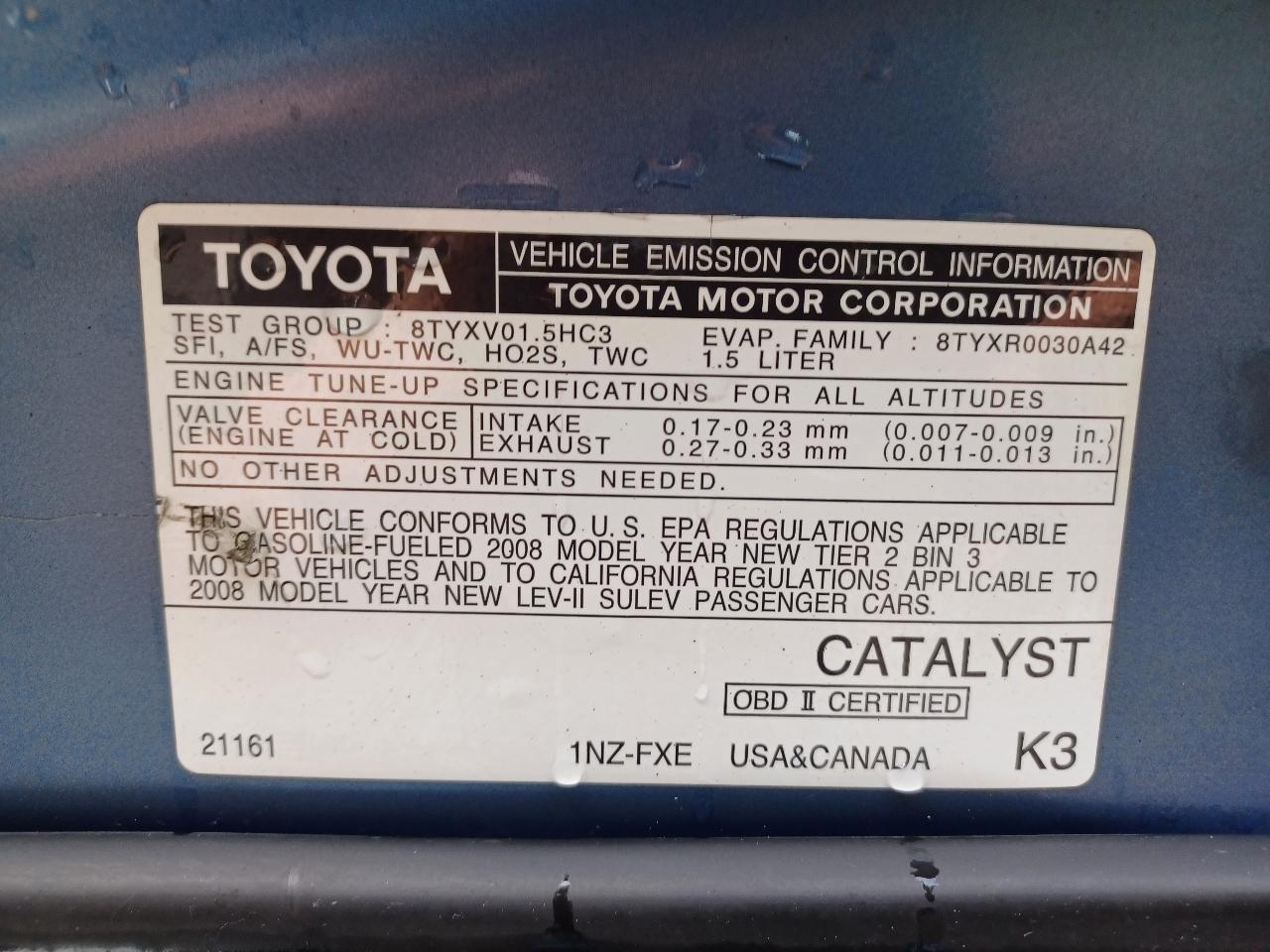 Toyota Prius 4-Door Liftback 2008