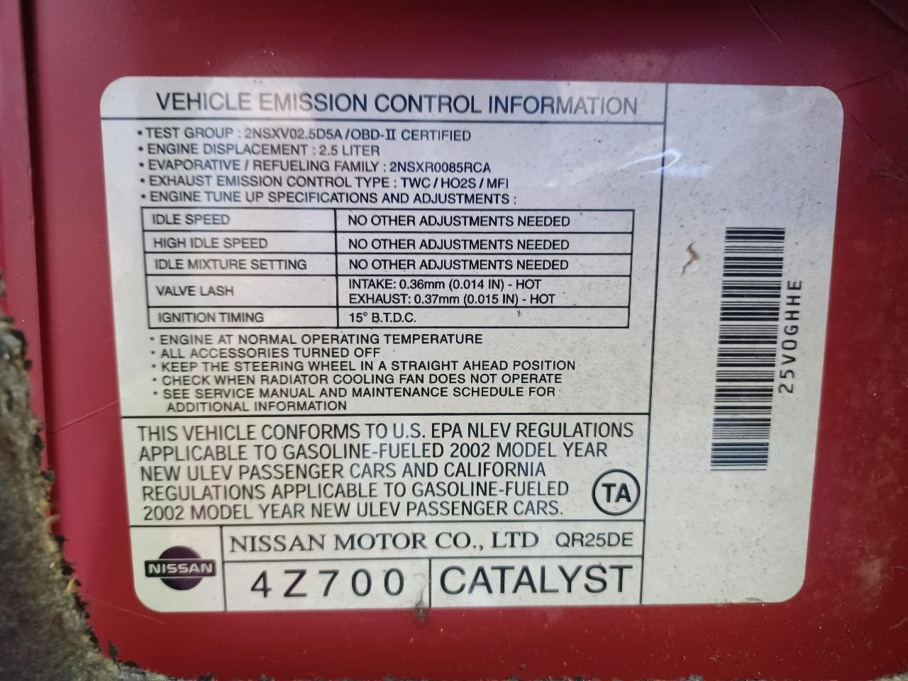 Nissan Sentra SE-R 2002