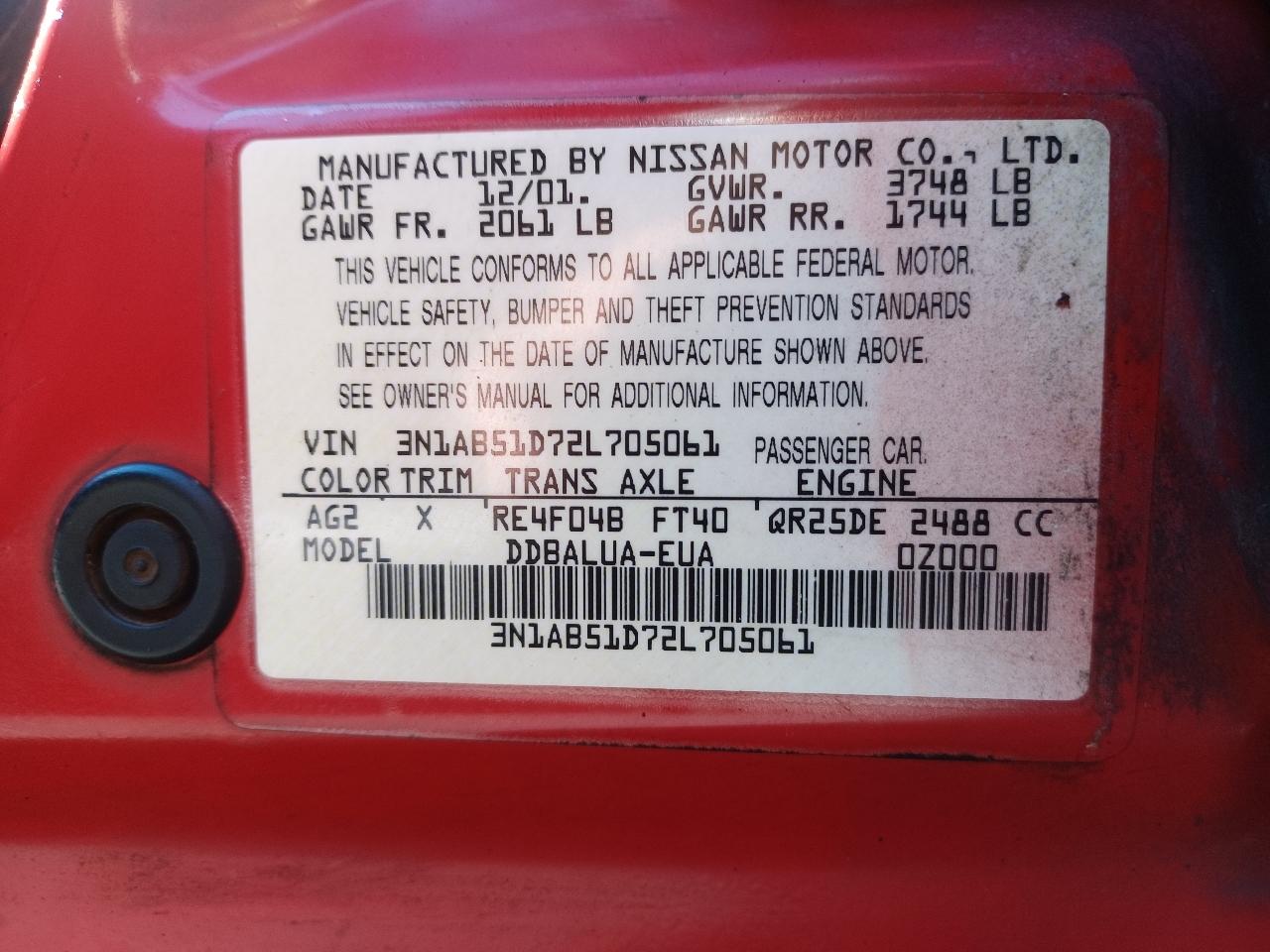 Nissan Sentra SE-R 2002
