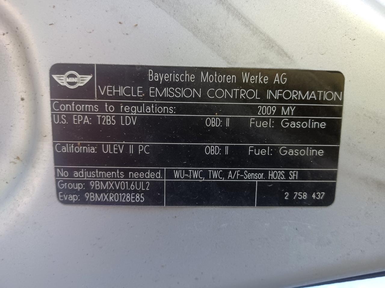 MINI Cooper Base 2009