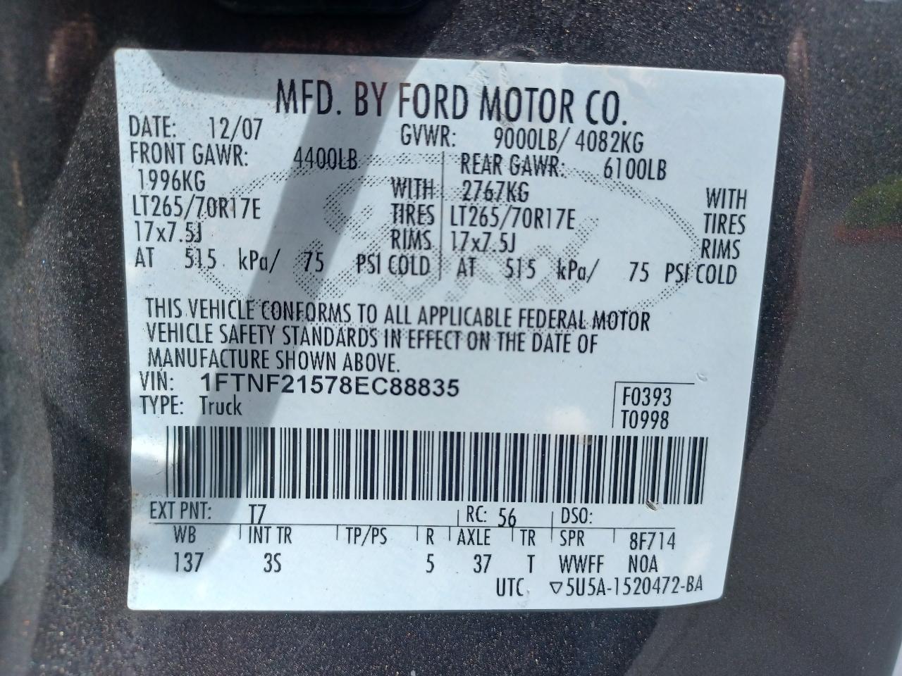 Ford F-250 SD XL 4WD 2008