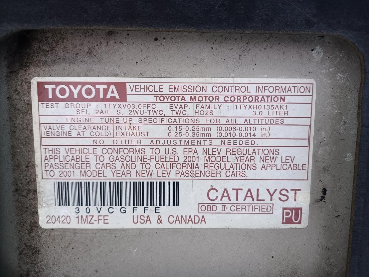 Toyota Avalon XL 2001
