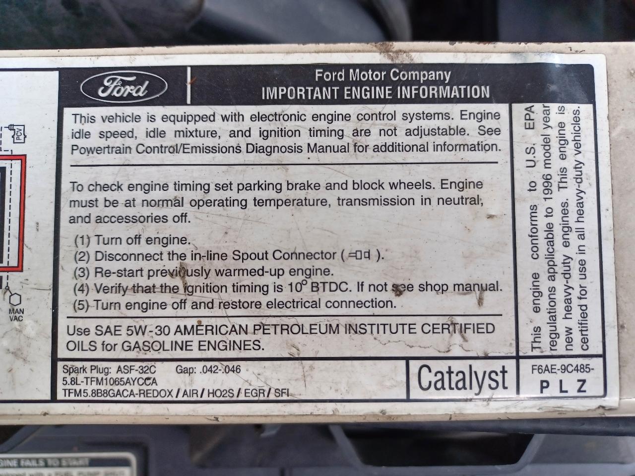 Ford Club Wagon XL Super 1996