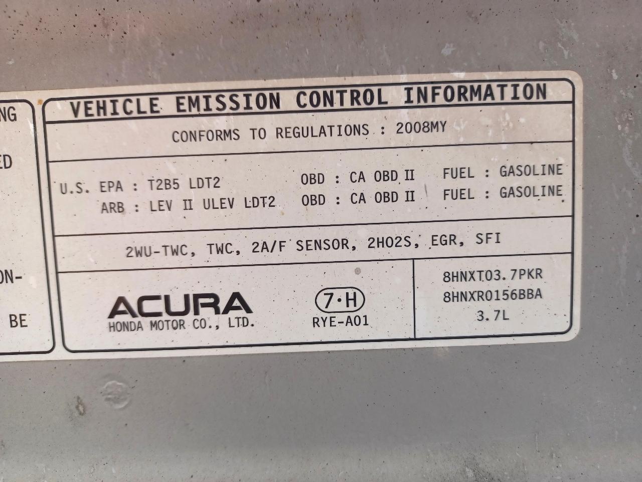 Acura MDX Tech Package with Rear DVD System 2008