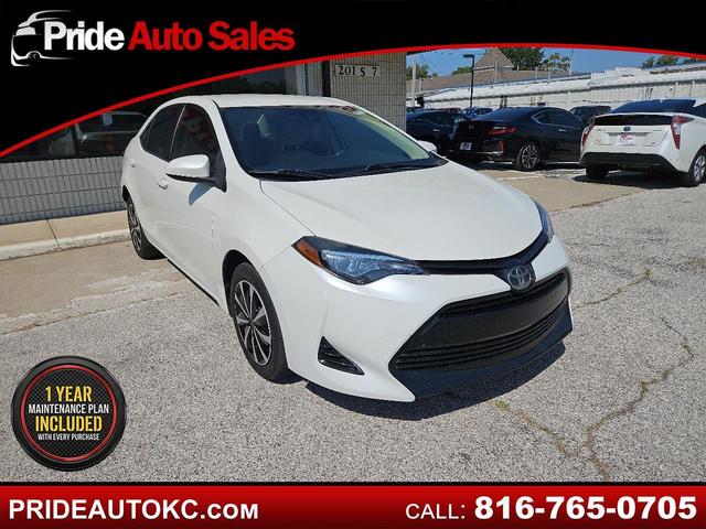 White 2019 Toyota Corolla LE Sedan Front-Wheel Drive Automatic