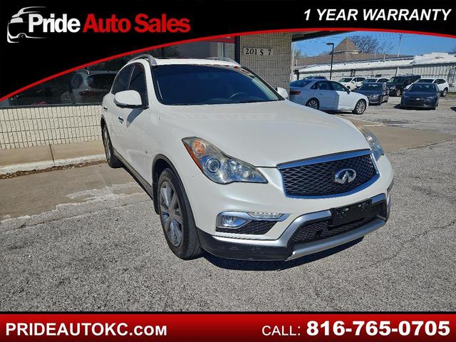 White 2017 INFINITI QX50 AWD SUV / Crossover All-Wheel Drive Automatic