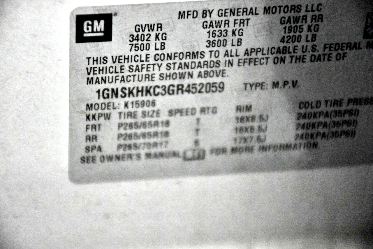 Chevrolet Suburban LT 4WD 2016 Chevrolet Suburban LT 4WD 2016