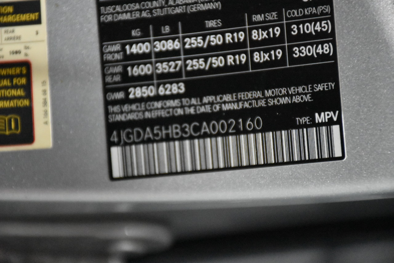 Mercedes-Benz M-Class ML350 4MATIC 2012 Mercedes-Benz M-Class ML350 4MATIC 2012