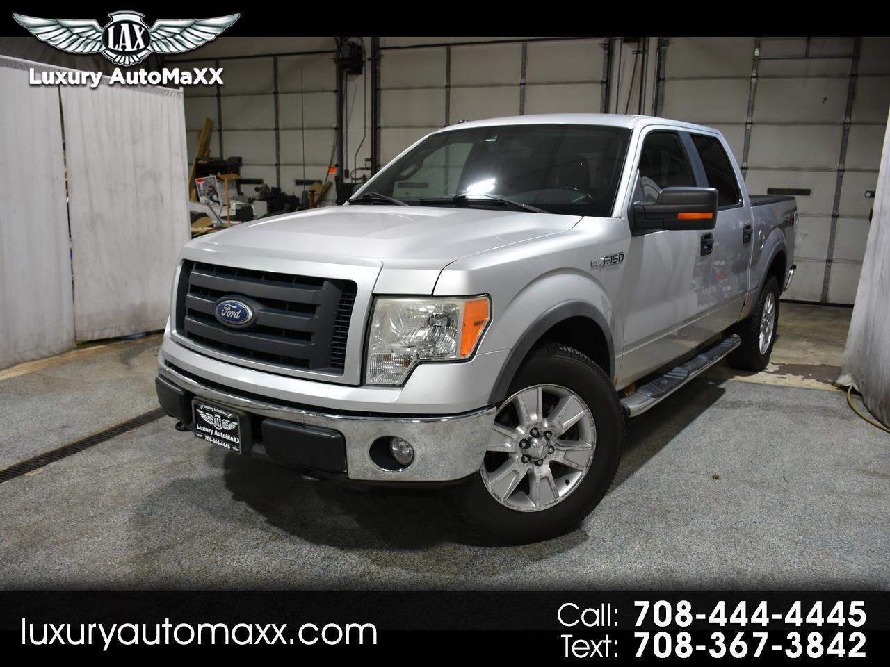 Silver 2010 Ford F-150 Pickup Truck Four-Wheel Drive Automatic