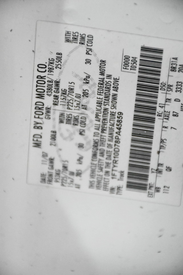 Ford Ranger XL 2WD 2008