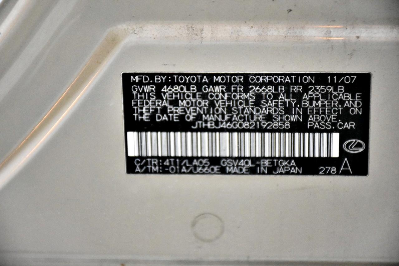 Lexus ES 350 Sedan 2008