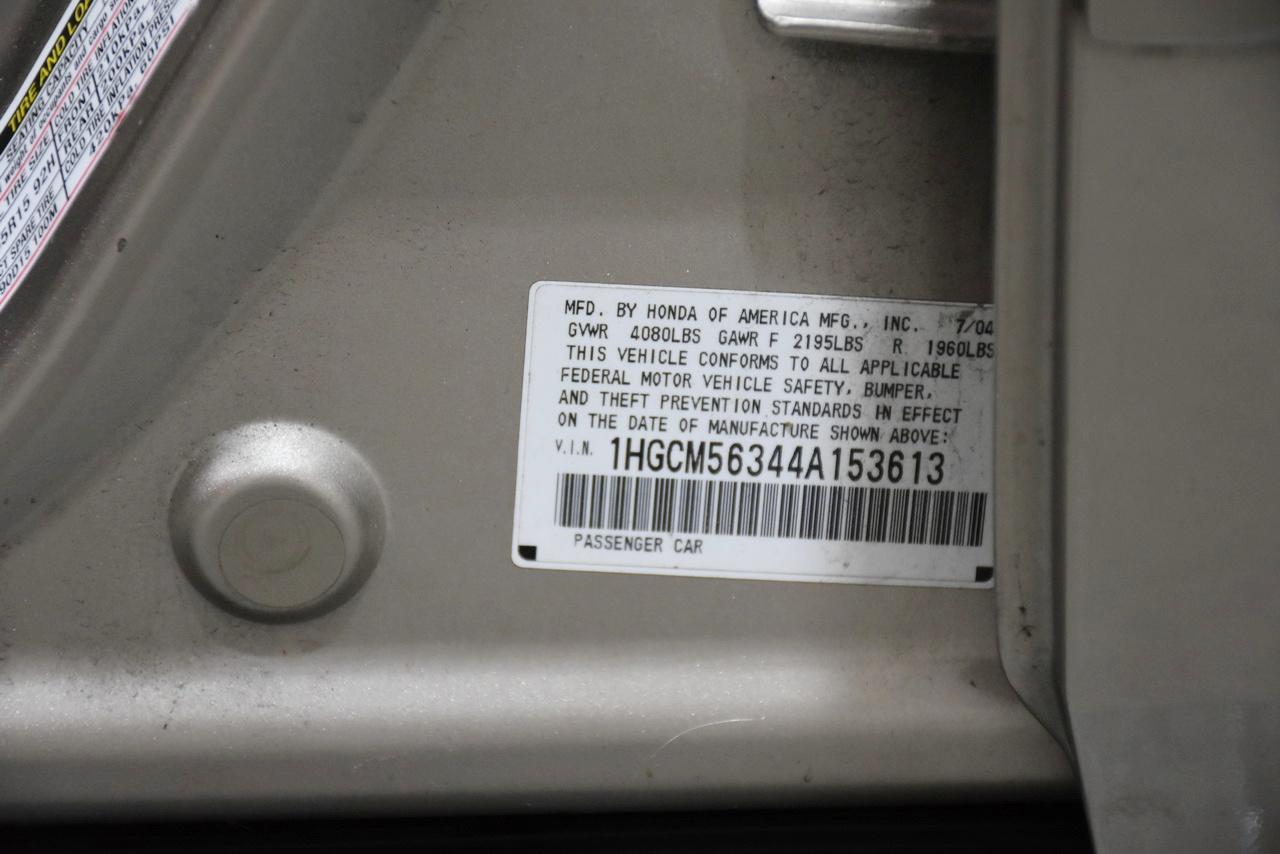 Honda Accord LX sedan AT 2004