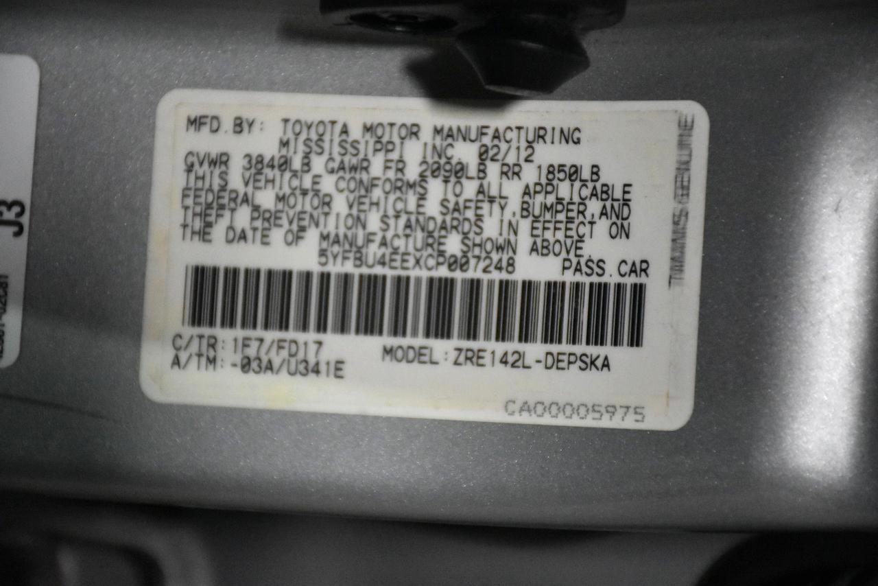 Toyota Corolla S 2012