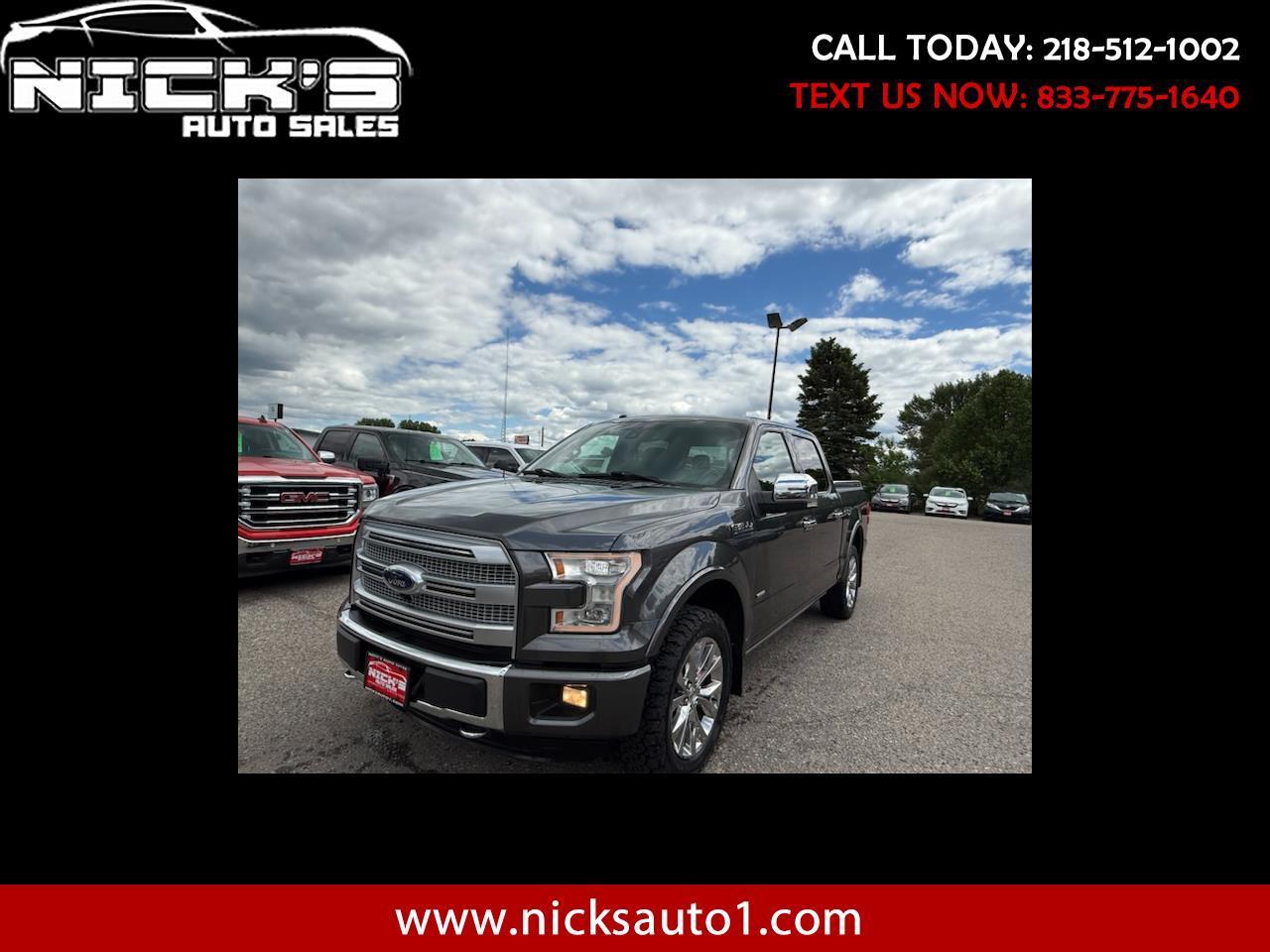 Ford F-150 Platinum SuperCrew 5.5-ft. Bed 4WD 2016