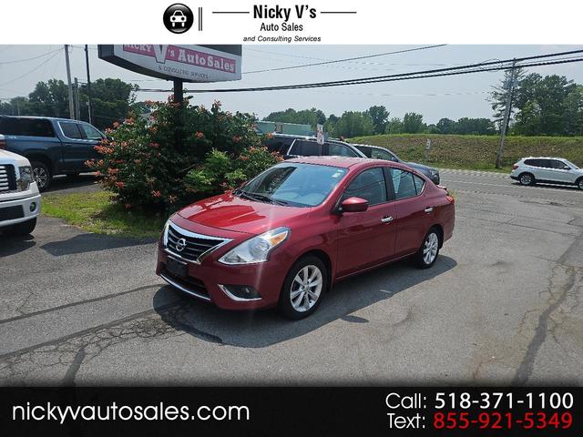 Red (Maroon) 2015 Nissan Versa Sedan Front-Wheel Drive Automatic