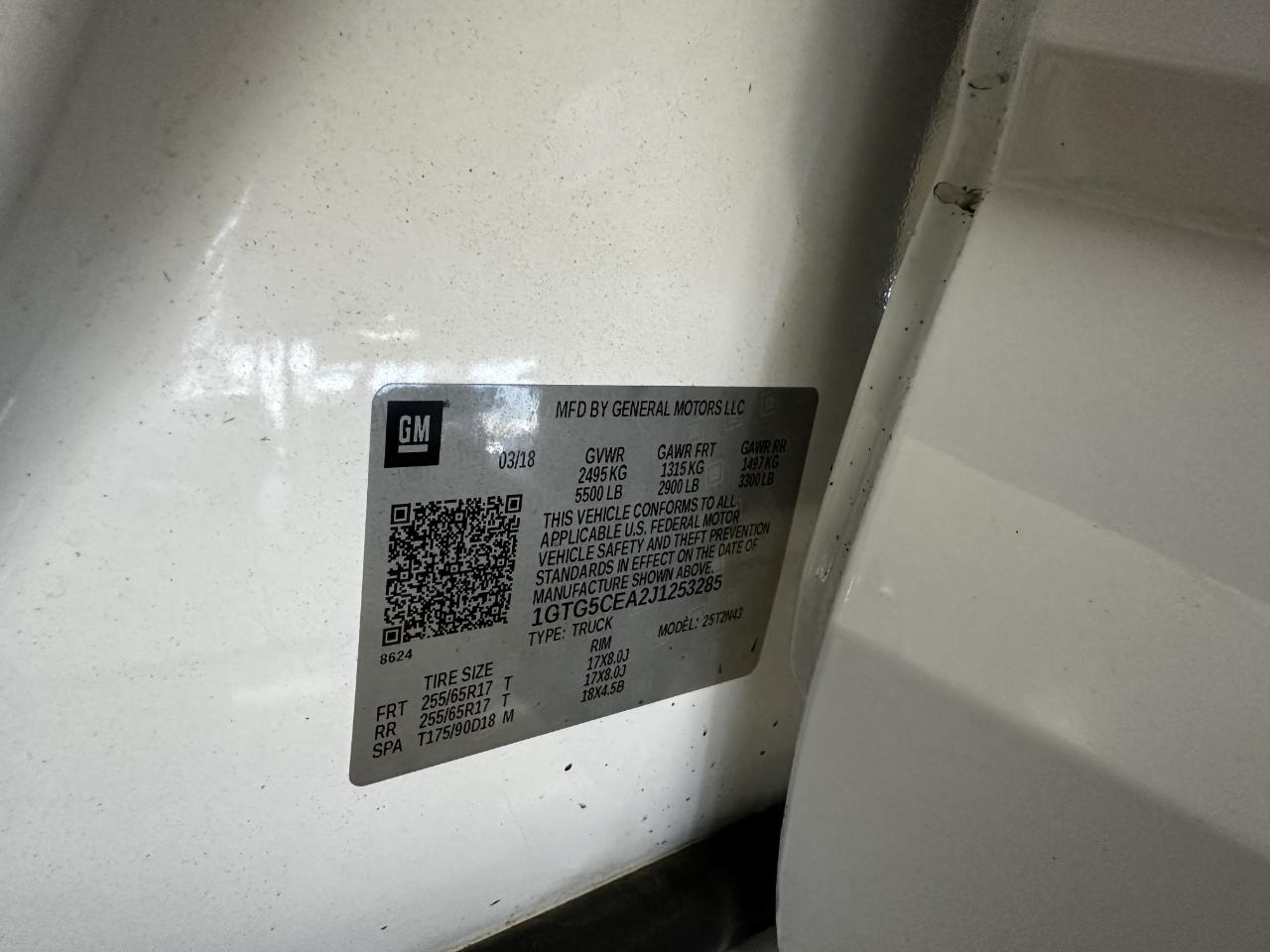 GMC Canyon 2WD Crew Cab 128.3" SLE 2018