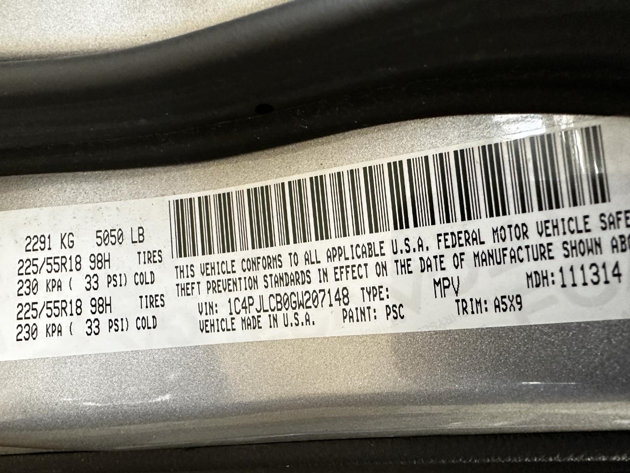 Jeep Cherokee FWD 4dr Altitude *Ltd Avail* 2016