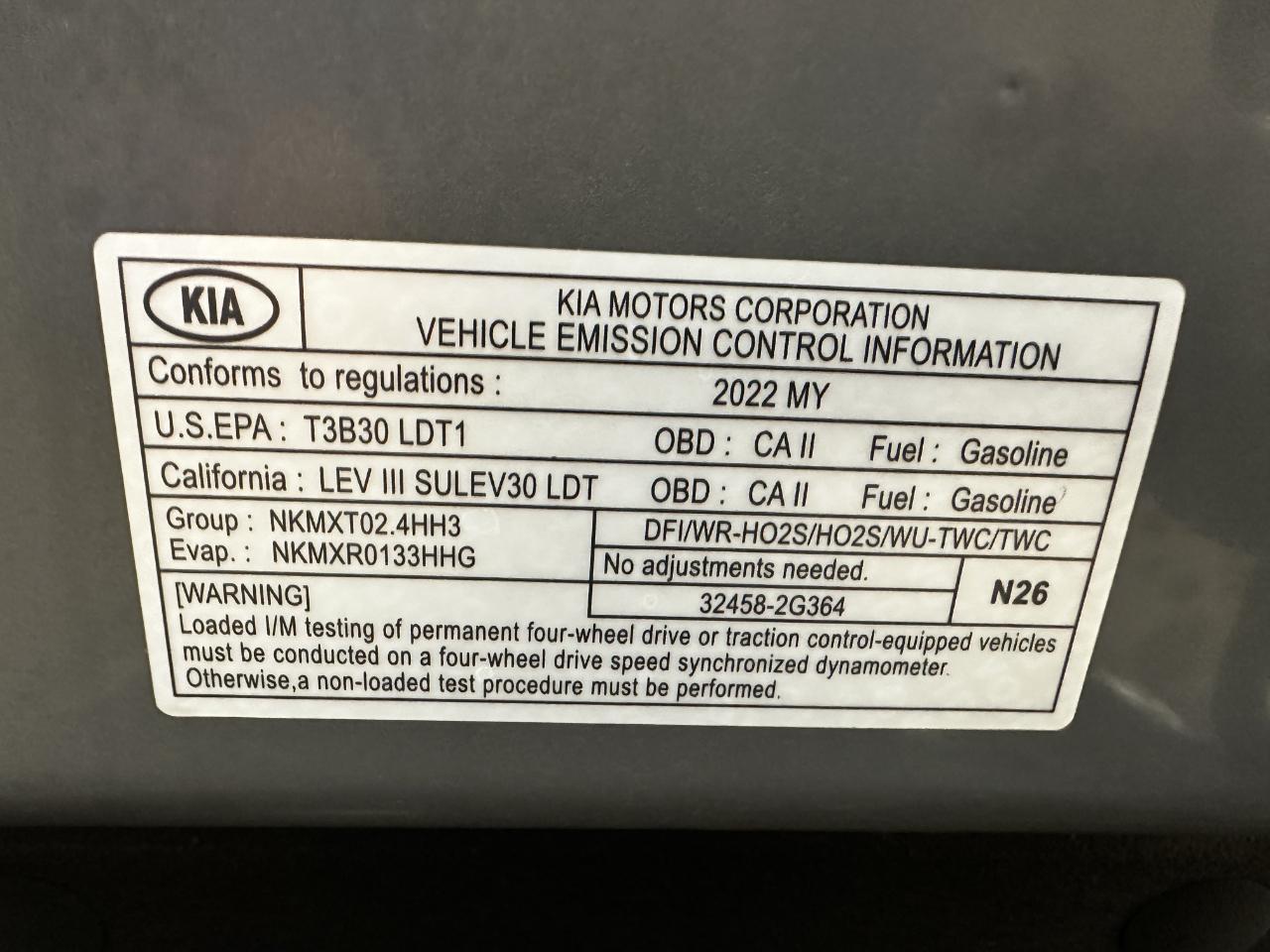 Kia Sportage Nightfall AWD 2022