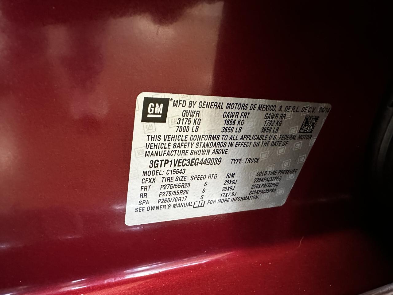 GMC Sierra 1500 2WD Crew Cab 143.5" SLT 2014